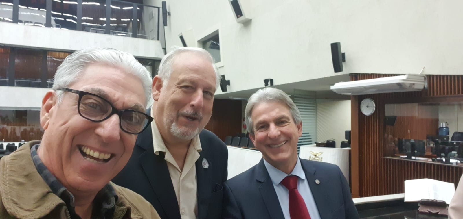 João Camparoto ANED Ricardo Berzoine ex Ministro e Tadeu Veneri Deputado Federal