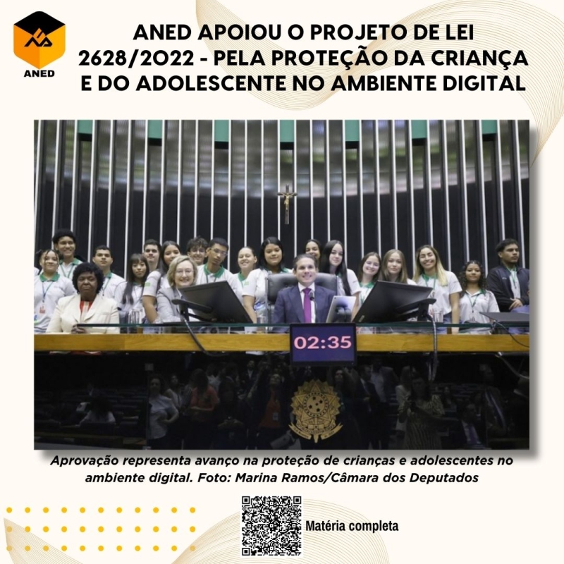 Capa da materia do PL 2628 2022 Protecao das Criancas