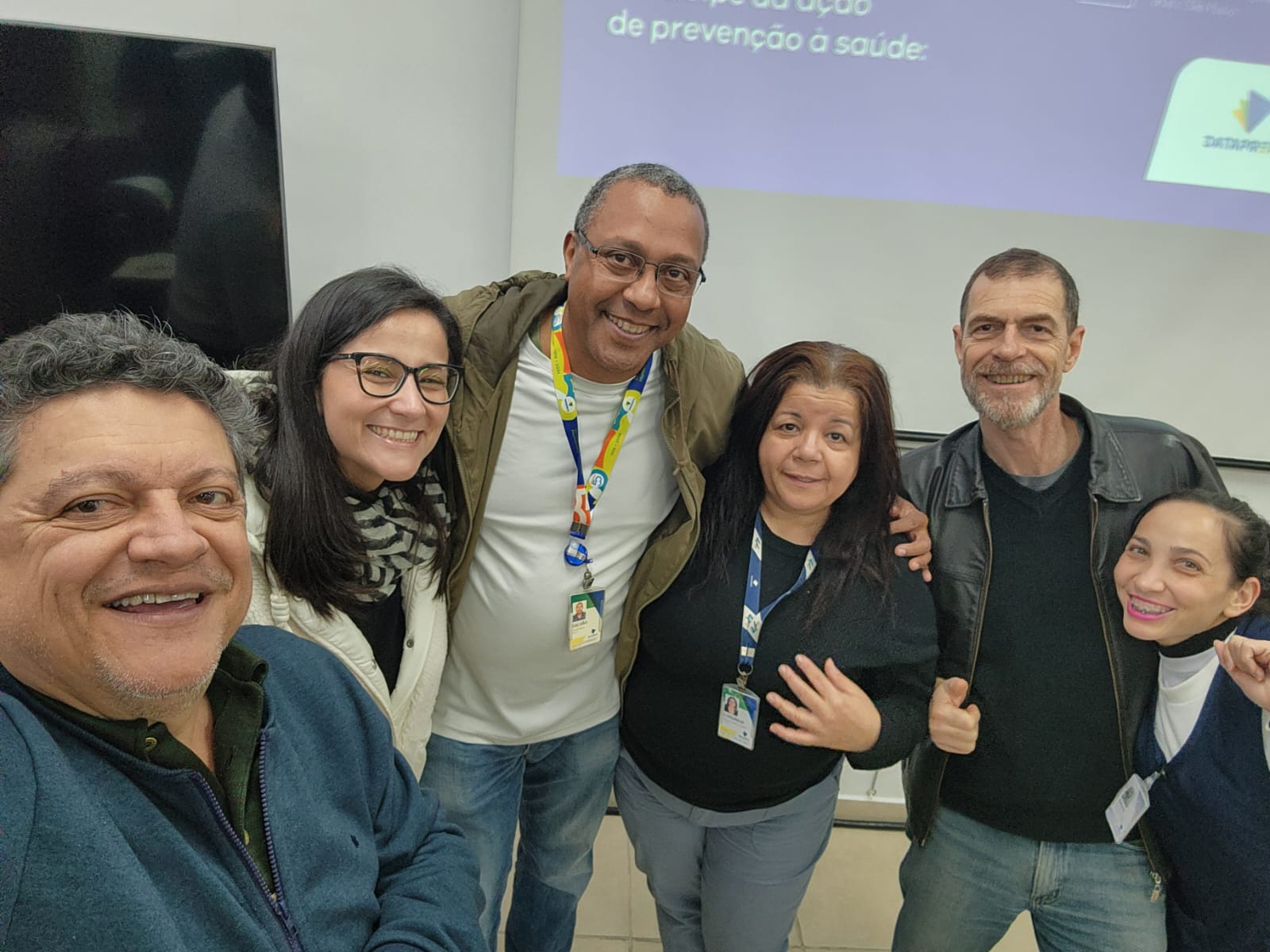 Foto da ANED com a AED SP na Semana da SIPAT SP